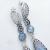 Koronkowe niebo - srebrne kolczyki z opalem australijskim i kamieniem księżycowym / Kornelia Sus / Biżuteria / Kolczyki
