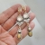 W poprzek tęczy - srebrne kolczyki z opalem etiopskim, kwarcem różowym i perłą / Kornelia Sus / Biżuteria / Kolczyki