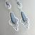 Chwila niebieskiej wody - srebrne kolczyki z szafirami, kamieniem księżycowym i opalem australijskim / Kornelia Sus / Biżuteria / Kolczyki