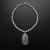 Zimowe ślady - srebrny naszyjnik z kwarcem dendrytowym, kamieniem księżycowym i perłą / Kornelia Sus / Biżuteria / Naszyjniki