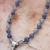 Niebieska droga - srebrny naszyjnik z labradorytem i iolitem / Kornelia Sus / Biżuteria / Naszyjniki