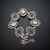 Kornelia Sus, Biżuteria, Bransolety, Leśne pocałunki - srebrna bransoletka z rubinami i opalem etiopskim