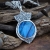 Kornelia Sus, Biżuteria, Naszyjniki, Tonąc w błękicie - srebrny naszyjnik z niebieskim labradorytem