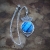 Tonąc w błękicie - srebrny naszyjnik z niebieskim labradorytem / Kornelia Sus / Biżuteria / Naszyjniki