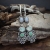 Kornelia Sus, Biżuteria, Kolczyki, Zielony strumień - srebrne kolczyki z chalcedonem, chryzoprazem i agatem aqua