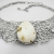 Amju Designs, Biżuteria, Naszyjniki, Organiczny, ażurowy naszyjnik z białym bursztynem