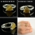 Kwarc ze złotym rutylem - pierścionek / Amju Designs / Biżuteria / Pierścionki