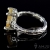 kwarc ze złotymi inkluzjami rutylu - pierścionek / Amju Designs / Biżuteria / Pierścionki