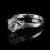 Delikatny pierścionek z diamentem z herkimer / Amju Designs / Biżuteria / Pierścionki