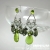 IMNIUM, Biżuteria, Kolczyki, Peridot, jade and pyrite earrings - green wire wrapped chandelier earrings, prong set gemstones, tear shape sterling silver swirls OOAK