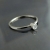 Złoty pierścionek z brylantem 0,03 ct VS/H - białe złoto / BIZOE / Biżuteria / Pierścionki