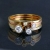 BIZOE, Biżuteria, Pierścionki, Brylanty w złocie - 0,30 ct - komplet 4 pierścionków