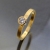 BIZOE, Biżuteria, Pierścionki, Złoty pierścionek z brylantem 0,11 ct SI/H