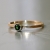 Złoty pierścionek z zielonym turmalinem / BIZOE / Biżuteria / Pierścionki