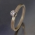 BIZOE, Biżuteria, Pierścionki, Złoty pierścionek z brylantem 0,06 ct SI/H
