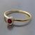Złoty pierścionek z rubinem / BIZOE / Biżuteria / Pierścionki