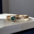 BIZOE, Biżuteria, Pierścionki, Złoty pierścionek z zielonym turmalinem ok. 3.00 mm