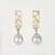 Malina Skulska, Biżuteria, Kolczyki, Ażurowe sztyfty ze srebrzystymi perłami