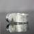 Asymetryczny srebrny pierścionek z perłą  / Malina Skulska / Biżuteria / Pierścionki