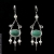 Malina Skulska, Biżuteria, Kolczyki, Kandelabrowe kolczyki z turkusem i perłami