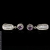 Malina Skulska, Biżuteria, Kolczyki, Antyczne srebrne kolczyki z ametystami i perłami