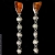 Malina Skulska, Biżuteria, Kolczyki, Długie kolczyki z bursztynami i perłami