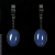 Malina Skulska, Biżuteria, Kolczyki, Oksydowane kolczyki z błękitnymi agatami