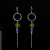 Malina Skulska, Biżuteria, Kolczyki, Długie kolczyki z limonkowym kwarcem i niebieskimi onyksami