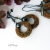 Leśne warkocze - kolczyki ze srebra i jedwabiu (wersja mini) / Soft Things / Biżuteria / Kolczyki