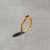 pierścionek złocony z onyksem / Monopolka / Biżuteria / Pierścionki