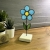 Breitling Glass And More, Dekoracja Wnętrz, Szkło, Witraż Kwiatek - niebieski (szkło opalowe)