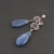 SKYDROPS - srebrne kolczyki z szafirem i kyanitem / Senanque / Biżuteria / Kolczyki