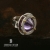 MAGNIFYING GLASS I- pierścionek srebrny z ametystową cyrkonią / stobieckidesign / Biżuteria / Pierścionki
