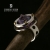 MAGNIFYING GLASS I- pierścionek srebrny z ametystową cyrkonią / stobieckidesign / Biżuteria / Pierścionki