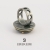 TRIPLETTE III- pierścionek srebrno-mosiężny z cyrkonią w kolorze peridotu / stobieckidesign / Biżuteria / Pierścionki