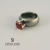stobieckidesign, Biżuteria, Pierścionki, CHUBBY No. 2- srebrny pierścionek z rubinową cyrkonią