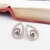 esme.w, Biżuteria, Kolczyki, MAUVE PEARLS - srebrne kolczyki micro pave z perłami  