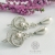 Perłowe meduzy - srebrne kolczyki wire-wrapping z perłami seashell / Alabama Studio / Biżuteria / Kolczyki