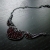 Garnet carnival - ekskluzywny, srebrny naszyjnik wire wrapping z granatami  / Alabama Studio / Biżuteria / Naszyjniki