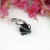 Tourmaline black - minimalistyczny, srebrny pierścionek z czarnym turmalinem / Alabama Studio / Biżuteria / Pierścionki
