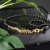 Alabama Studio, Biżuteria, Naszyjniki, Złote fale - srebrny pozłacany naszyjnik z czarnymi turmalinami