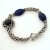 Bransoleta - lapis lazuli + splot biznatyjski - Rezerwacja / Dwa Słońca / Biżuteria / Bransolety