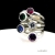 Pierścionek pierścionki z kolorowymi cyrkoniami. / atelier Skrocki / Biżuteria / Pierścionki