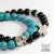 Turquoise &amp; Onyx -komplet bransolet