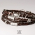  Brown Leather Strap - bransoleta / Anioł / Biżuteria / Dla mężczyzn