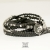 Anioł, Biżuteria, Dla mężczyzn, NOMADA (black leather strap) - komplet bransolet