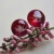 W KROPLI ROSY - kolczyki o średnicy 8mm- w kolorze żywej i soczystej fuksji, z poświatą fioletu  :)  / Ksenia.art / Biżuteria / Kolczyki