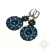 Azul, ażurowe kolczyki z kryształkami, beading / Sol / Biżuteria / Kolczyki