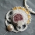 Lawendowe muśnięcie, ślubny naszyjnik z lepidolitem i cytrynami, haft koralikowy, beading / Sol / Biżuteria / Naszyjniki