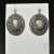 Celebros II, kolczyki ze srebrnymi obsydianami, haft koralikowy / Sol / Biżuteria / Kolczyki